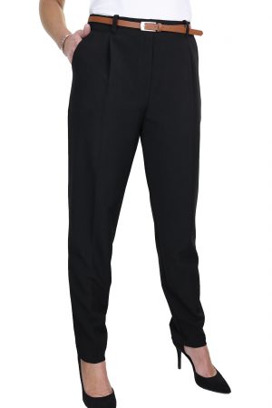 Ladies Black Tapered trousers 