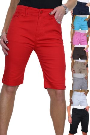 Plus Size Jeans Shorts Chino Sheen
