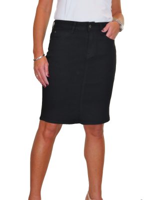 Valentines Ladies Stretch Denim Above Knee Jeans Skirt
